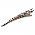 Grande pince cheveux concorde paillette or rose