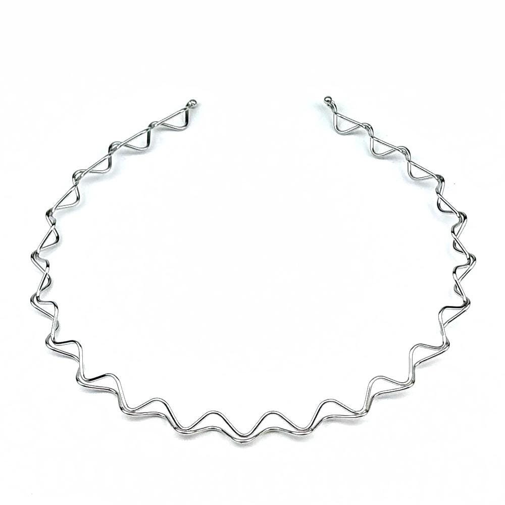 Lot de 3 serres tête fin métal ondulé doré, argenté, noir