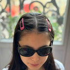 Lot de 2 pinces cheveux clic clac 7cm