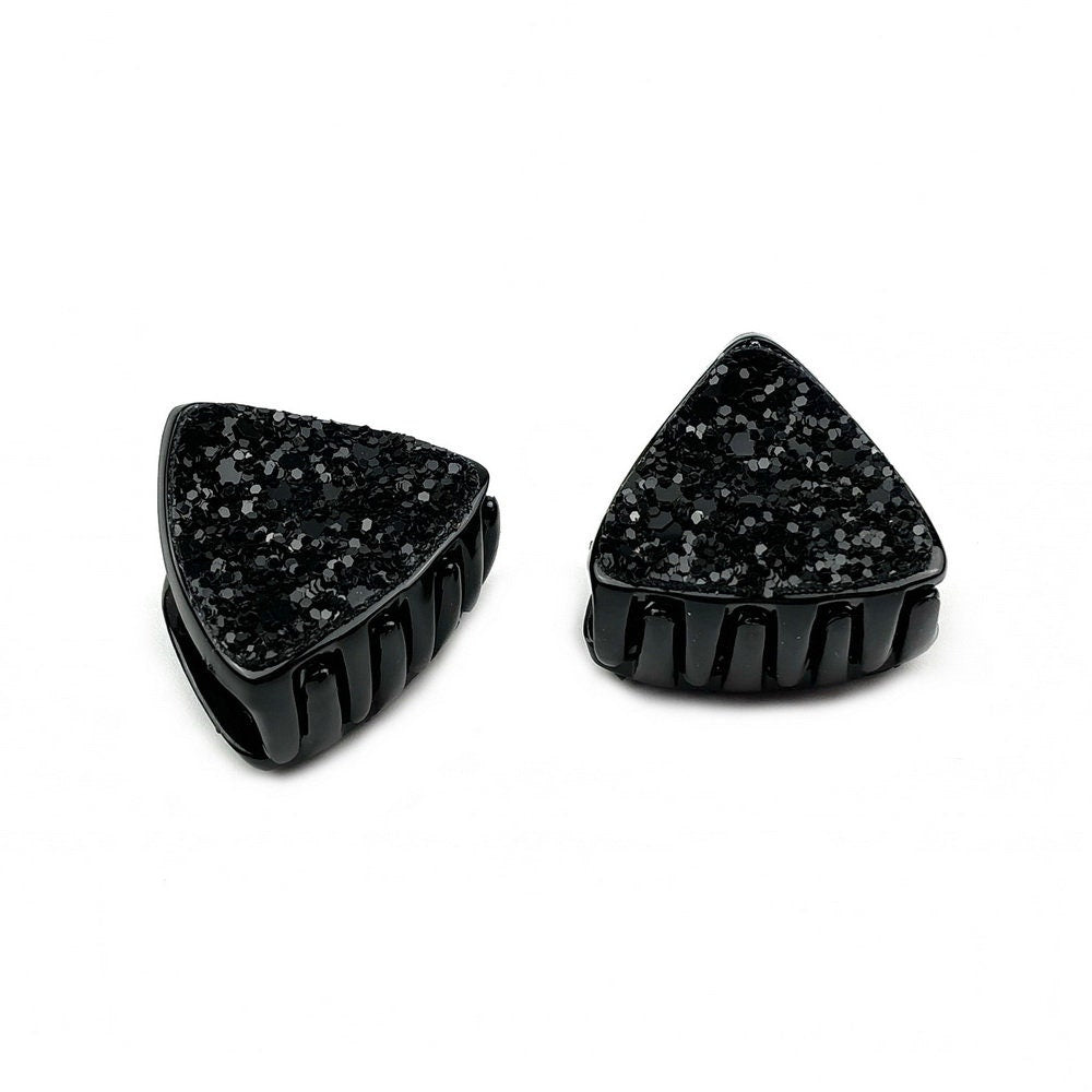 Lot de 2 Pinces cheveux paillette triangulaire