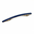 Barrette cheveux émail fine 10cm bleu marine