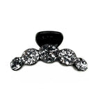 Pince cheveux crabe fantaisie ornée de paillettes grises