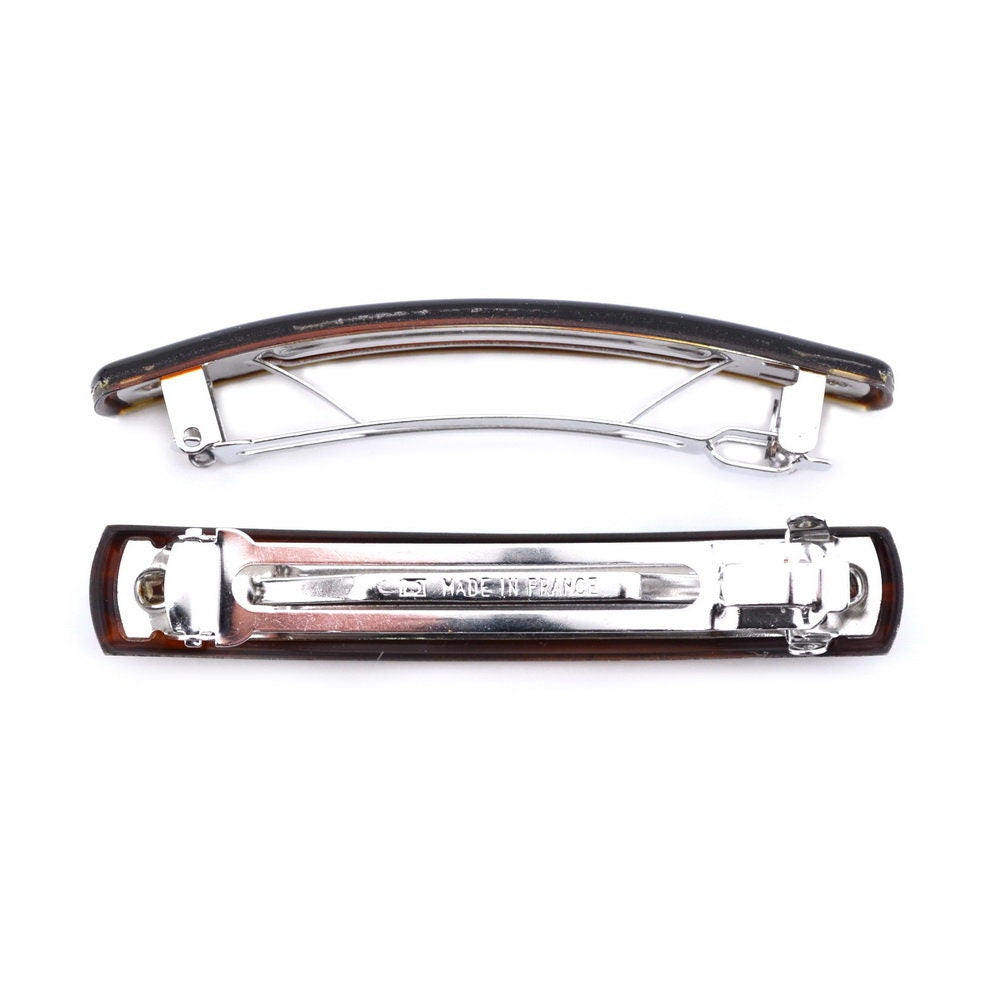 Barrettes cheveux classique "Made in France" 7.5cmx1.2cm - Lot de 4