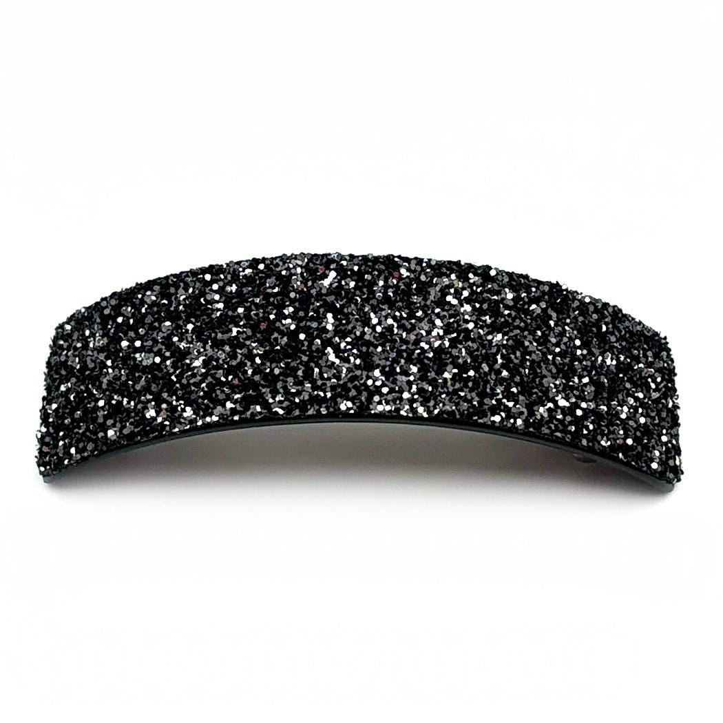 Barrette cheveux 9cm incurvée paillettes, accessoire cheveux