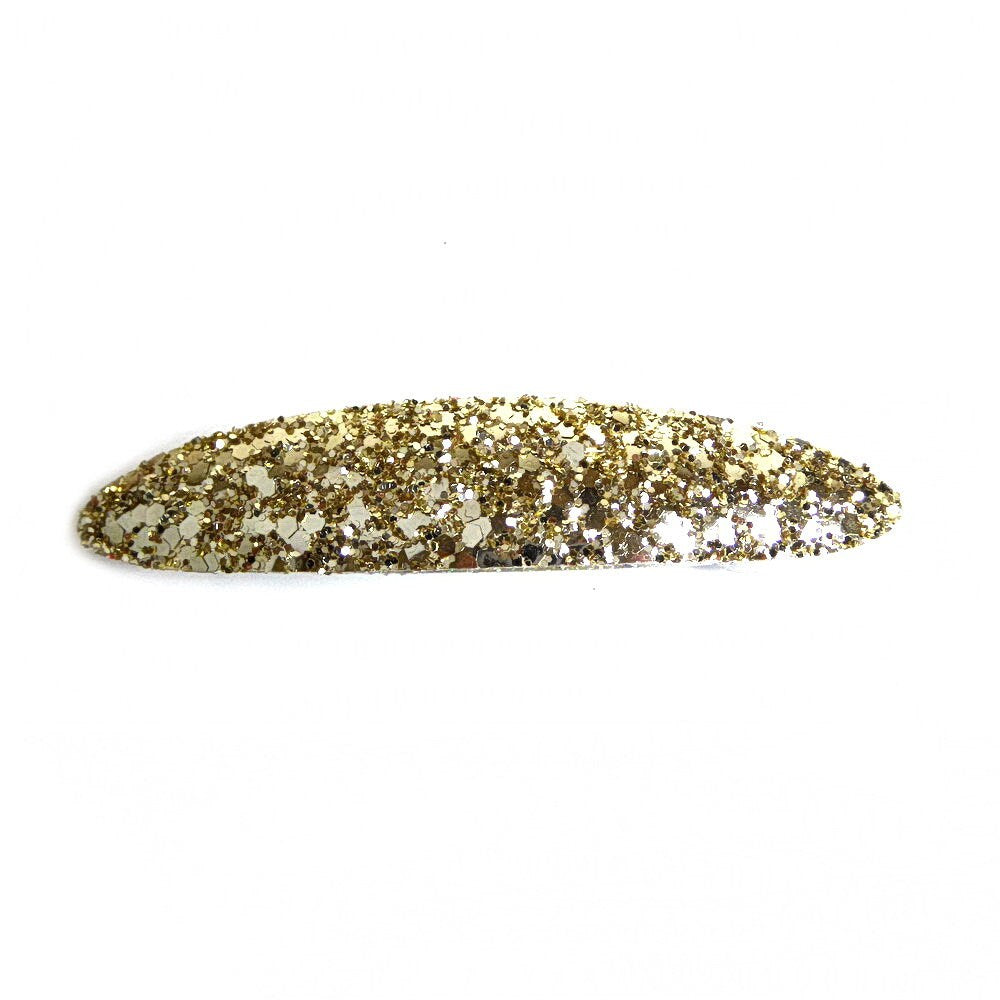 Barrette cheveux ovale 9cm paillettes