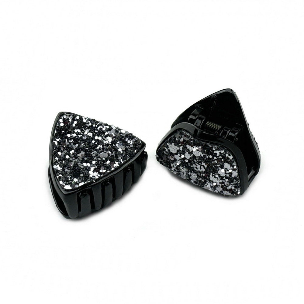 Lot de 2 Pinces cheveux paillette triangulaire