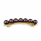 Barrette cheveux 8.5cm perle nacré