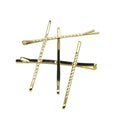 Pince Cheveux Quadrillage Doré 5cm - Accessoire Coiffure Fantaisie