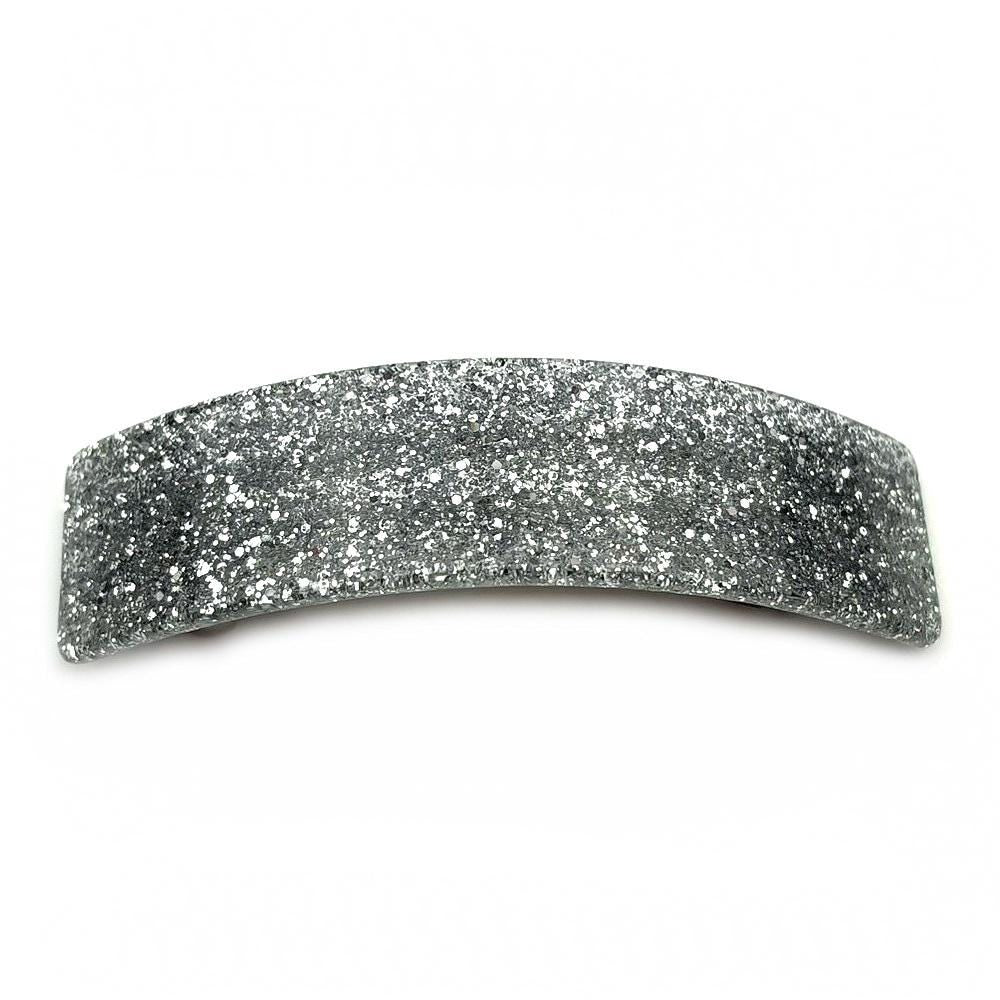 Barrette cheveux rectangle 8cm, accessoire cheveux fait main paillettes