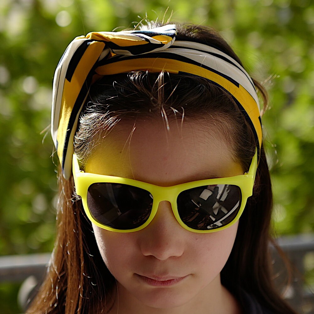 Bandeau headband cheveux rayures