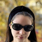Bandeau cheveux headband croisé en velours