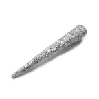 Pince cheveux concorde 10.5cm paillettes argenté