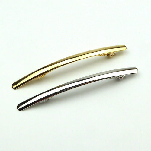 Barrette cheveux métal longue 10,5cm
