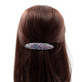 Barrette cheveux ovale 9cm paillettes