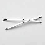 Barrette Cheveux Longue 13cm Métal Argenté cheveux fins