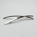 Barrette Cheveux Longue Croix 13cm Métal Argenté