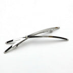 Barrette Cheveux Longue Croix 13cm Métal Argenté