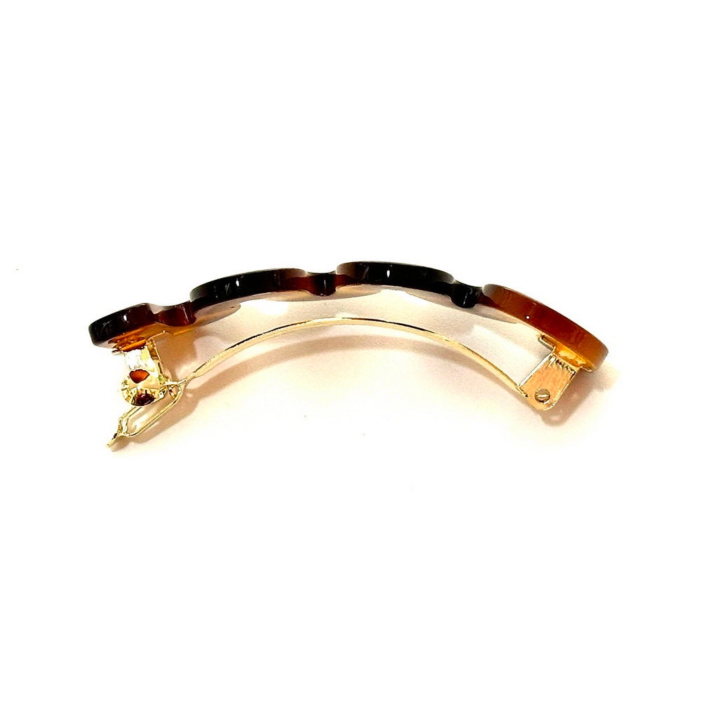 Barrette Cheveux Ondulée 6cm Acétate - Fait Main
