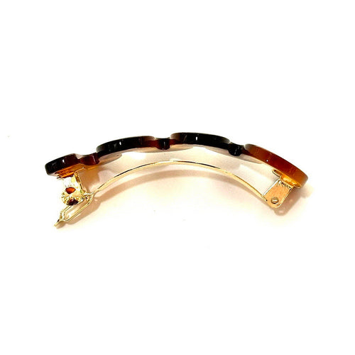 Barrette Cheveux Ondulée 6cm Acétate - Fait Main