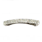 Barrette Cheveux Paillettes 8,5cm, argenté, cheveux fins