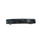 Barrette Cheveux Paillettes 8cm Acétate Fait Main Gris