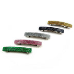 Barrette Cheveux Paillettes 8cm Acétate Fait Main