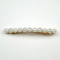 Barrette Cheveux Perles blanches à Facettes 8cm 
