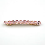 Barrette Cheveux Perles à Facette 8cm rose