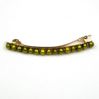 Barrette Cheveux Perles d'Eau Douce 8cm olive cheveux fin