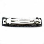Barrette Cheveux Rectangle Paillette 9.5cm Clip Paris, Fait Main - Accessoire Coiffure