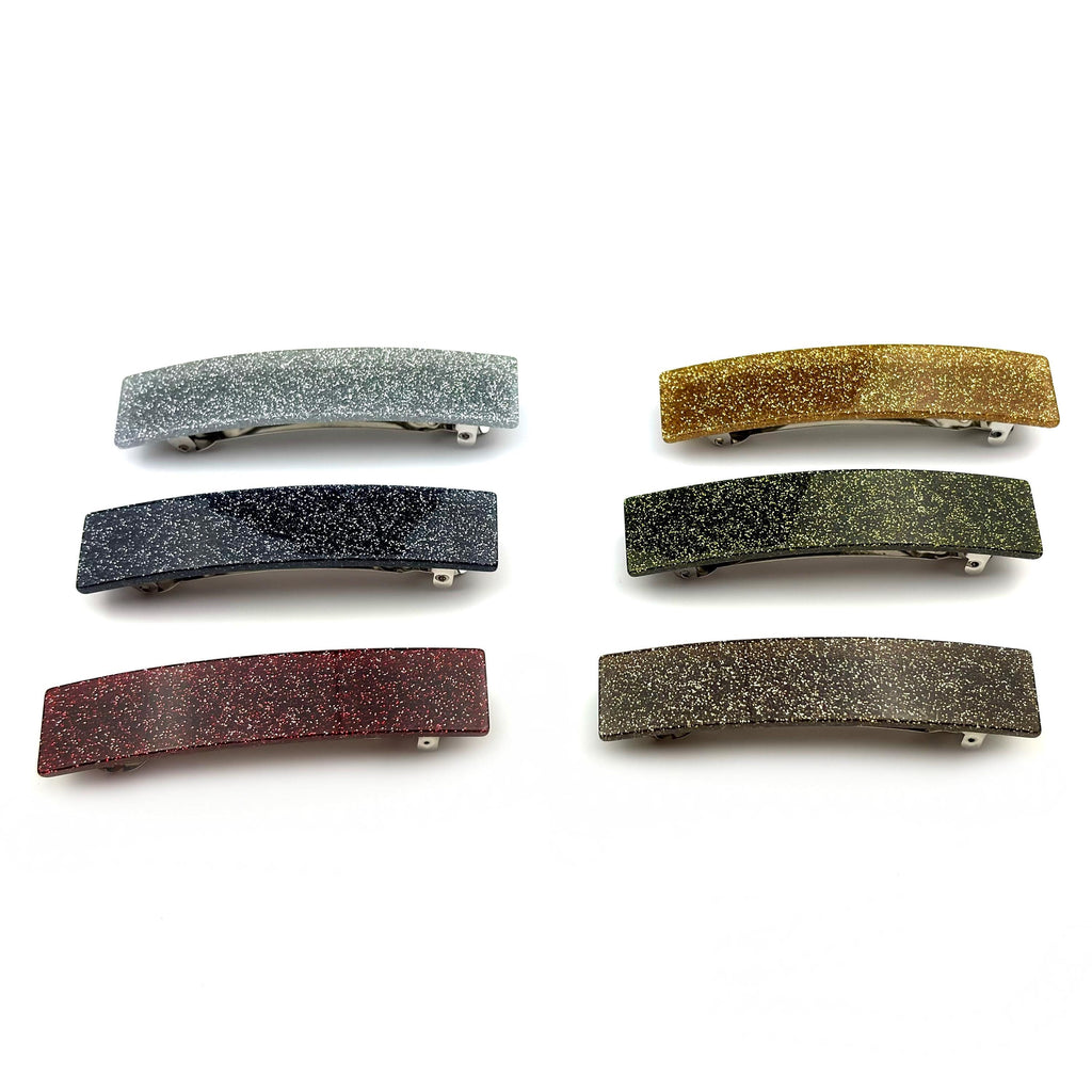 Barrette Cheveux Rectangle Paillette 9.5cm Fait Main - Accessoire Coiffure