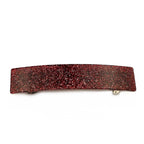 Barrette Cheveux Rectangle Paillette rouge 9.5cm Fait Main - Accessoire Coiffure