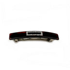 Barrette Cheveux Rectangulaire Strass 7.5cm Demi-blond - Fait Main