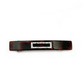 Barrette Cheveux Rectangulaire Strass 7.5cm Demi-blond - Fait Main