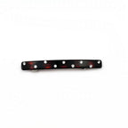 Barrette cheveux 6.5cm demi-blond avec strass, fait main