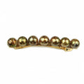 Barrette cheveux 8.5cm perle marbré doré