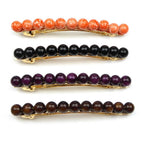 Barrette cheveux 8cm, perles 8mm