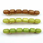 Barrette cheveux 8cm perles ovales