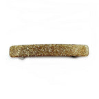 Barrette cheveux 9cm acétate fait main paillette or