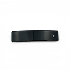 Barrette cheveux celluloid rectangulaire 9cm noir strass