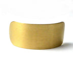 Barrette cheveux queue de cheval 7cm en métal brossé doré