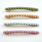 Barrette cheveux fine 8cm avec perles fantaisie