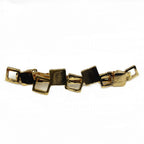 Barrette cheveux géométrique doré brossé