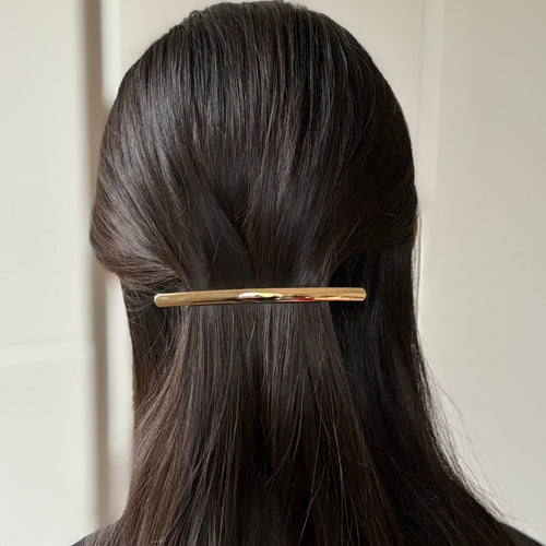 Barrette cheveux métal longue 10,5cm