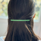 Barrette cheveux émail fine 10cm, cheveux fins