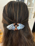 Barrette cheveux originale "chauve-souris étoiles" en pâte polymère
