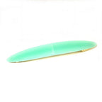 Barrette cheveux ovale 11cm en acétate fait main bleu vert