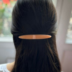 Barrette cheveux ovale 11cm en acétate fait main