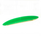 Barrette cheveux ovale 11cm en acétate fait main vert