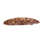 Barrette cheveux ovale 9cm paillettes or rose